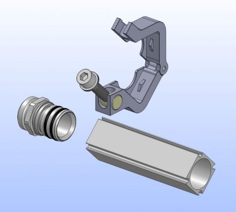 Profilrohrverbindung Semi